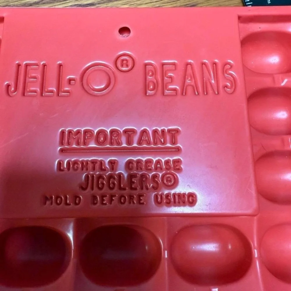 Jello jelly bean‎ Jell-O shot Gelatin Mold set of 2 Jell-O shot beans